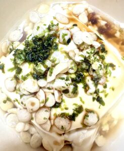 あおさ揚げ玉豆腐アレンジ