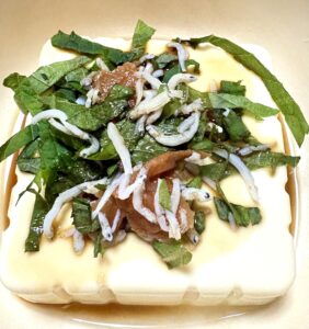 梅しらす豆腐アレンジ
