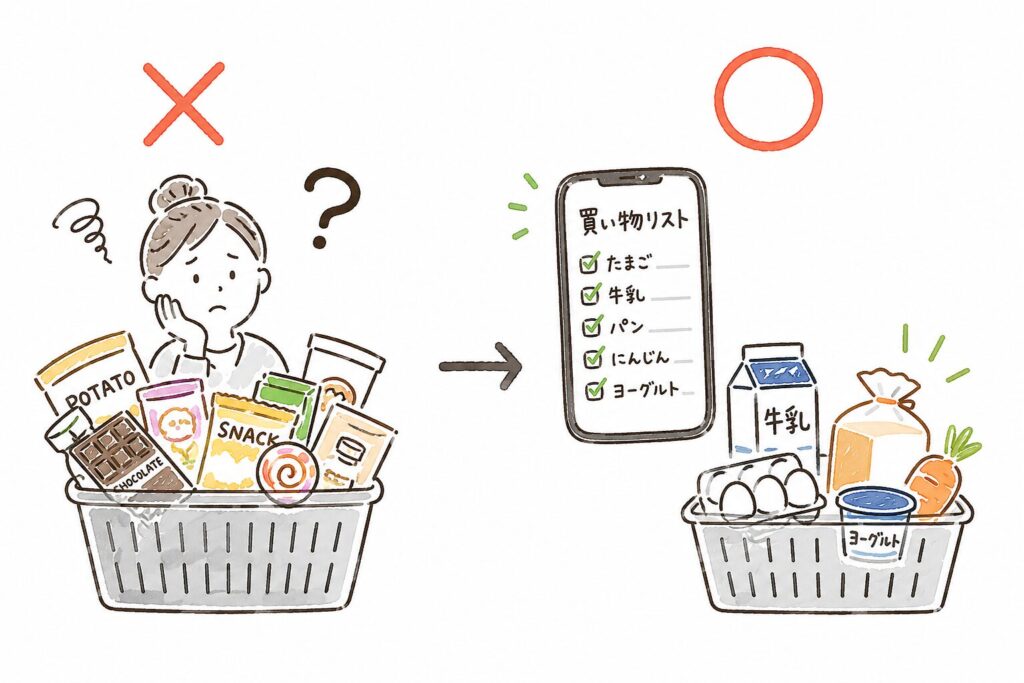 買い物リストで節約